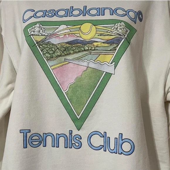 Casablanca Screen Printed Boyfriend Sweatshirt